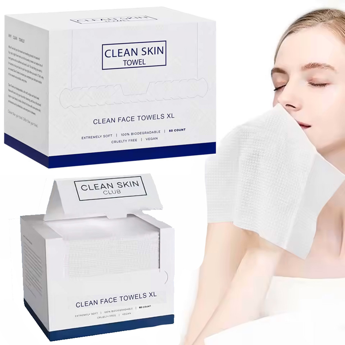 Xl Skincare - 50 Stück/Box Einweg-Gesichtstücher Gesichtsreinigung Make-up-Entferner Trockene