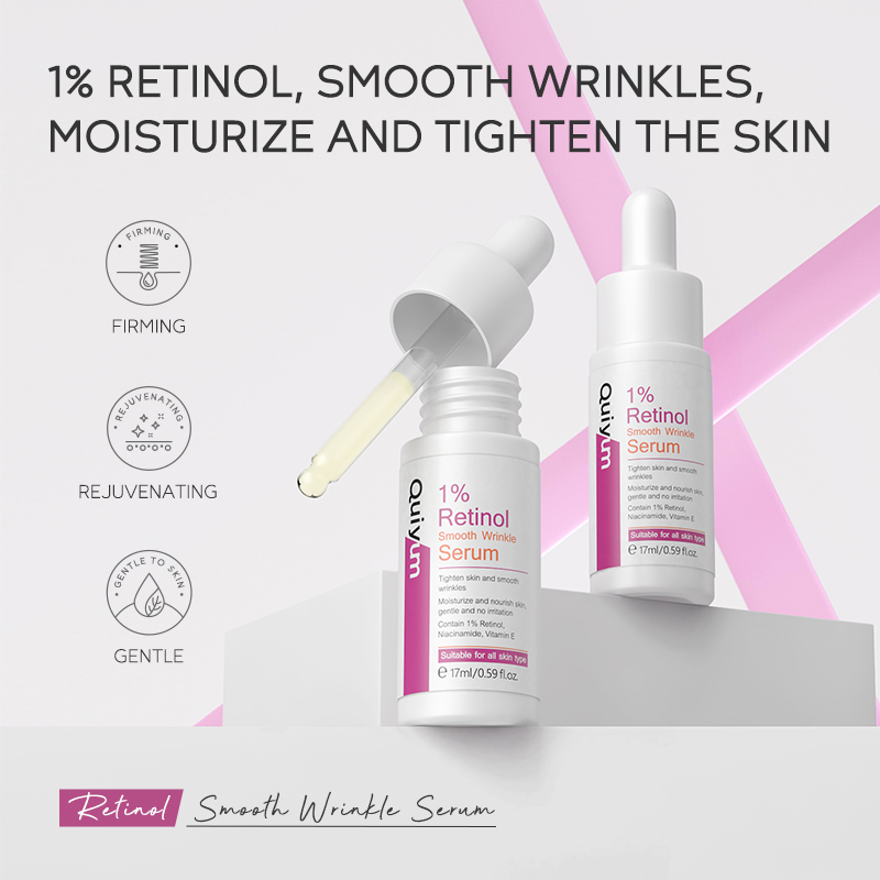 Niacinamide Brightening Serum - Quiyum 1% Retinol Anti-Falten-Serum 17ml Hautstraffend