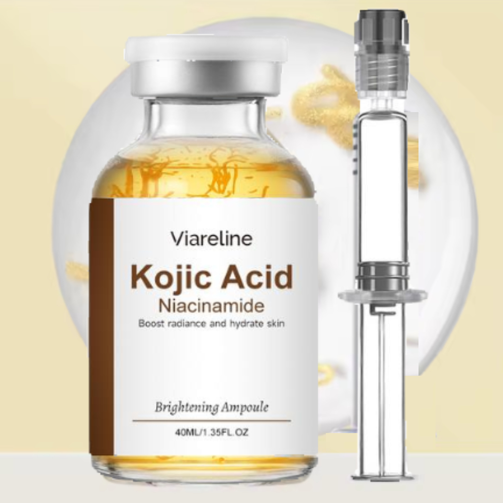 Niacinamide Brightening Serum - Kojisäure Niacinamid Gesichtsampulle Essenz Aufhellende Hautton-Verbesserung