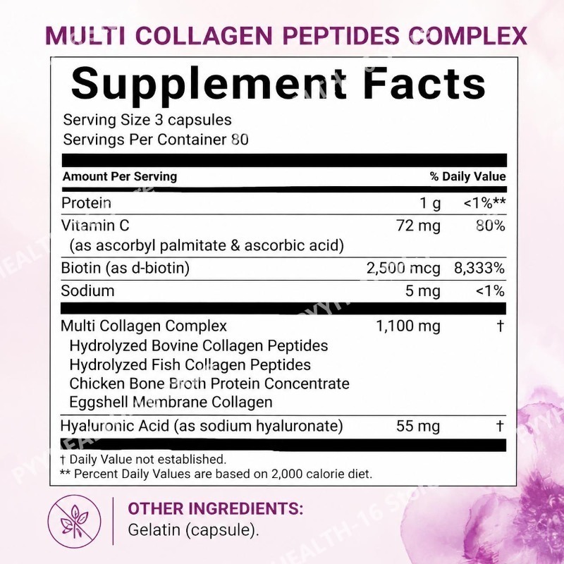 Multi-Kollagen-Peptid-Kapseln  – Vitamin C Powder Bewertung und Preis