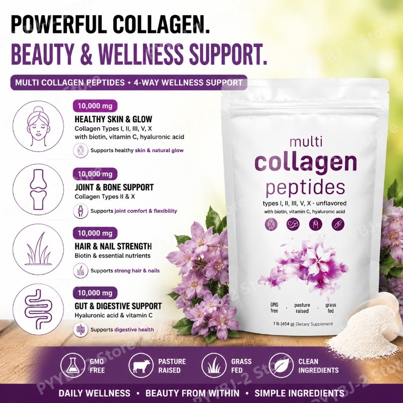Multi-Kollagen-Peptide-Pulver  – Vitamin C Powder Bewertung und Preis