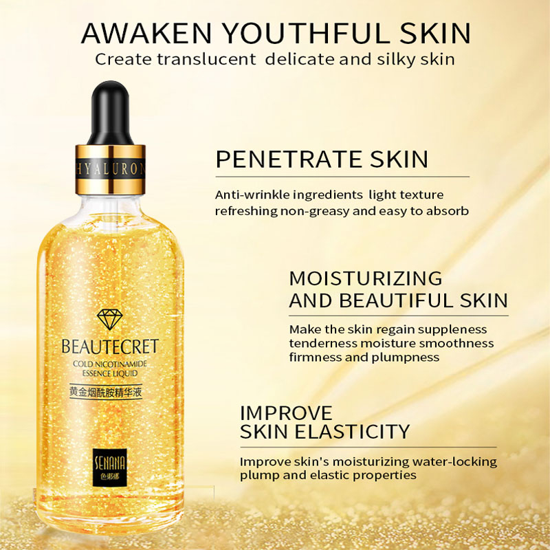 24K Gold Hyaluronsäure-Nikotin – Niacinamide Brightening Serum Bewertung und Preis